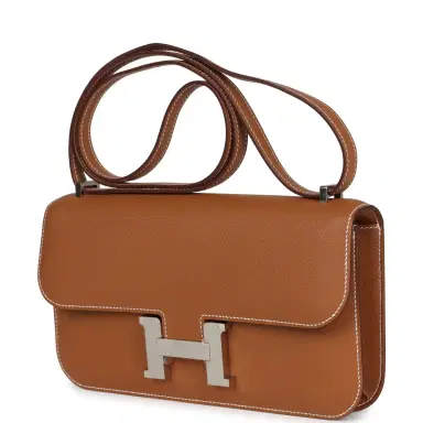 HERMÈS Hermes Constance Elan Gold Epsom Palladium Hardware | Thumbnail 5