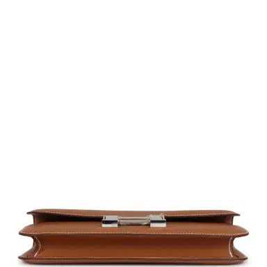 HERMÈS Hermes Constance Elan Gold Epsom Palladium Hardware | Thumbnail 6