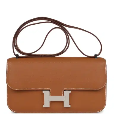 HERMÈS Hermes Constance Elan Gold Epsom Palladium Hardware | Thumbnail 1