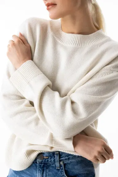 TWP Boy Crewneck - Ivory | Thumbnail 3