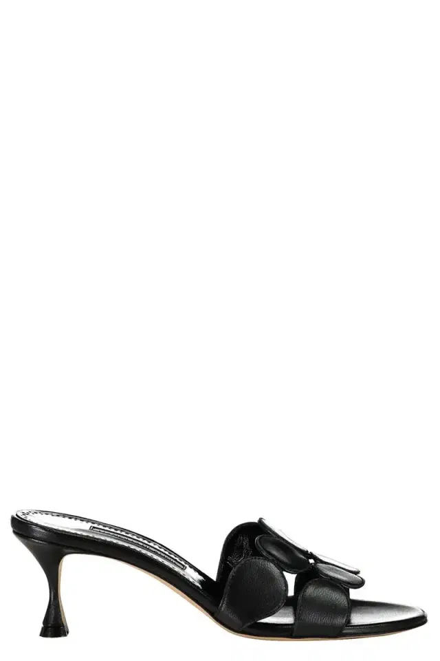 Manolo Blahnik Haribalmu Mules - Black