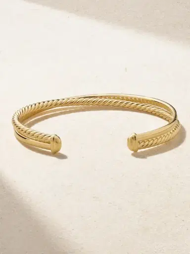 David Yurman Crossover 18-karat Gold Diamond Cuff | Thumbnail 3 David Yurman Crossover 18-karat Gold Diamond Cuff | Thumbnail 3
