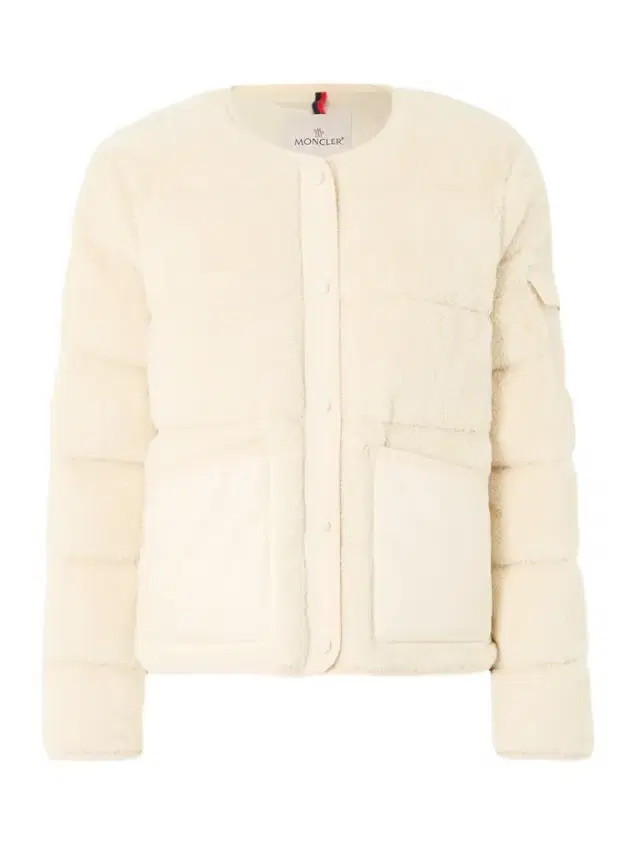 Moncler Shell-trimmed Quilted Cotton-fleece Down Jacket