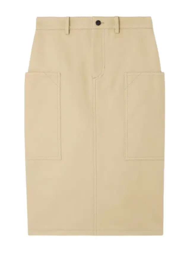 Cotton-drill Cargo Skirt