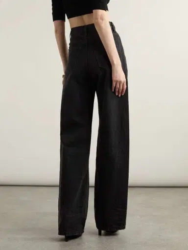 Saint Laurent 90s Baggy High-rise Wide-leg Jeans | Thumbnail 4
