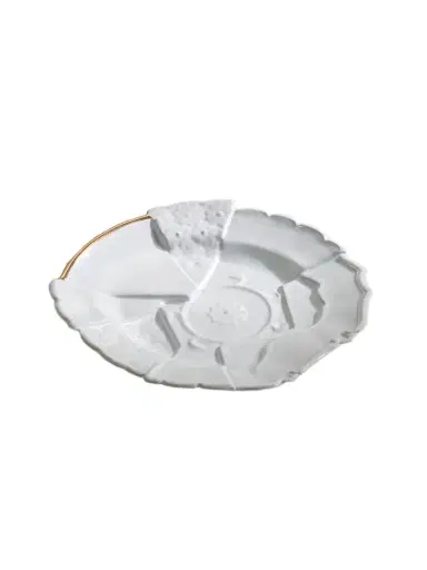 Astier De Villatte + Sacai Patchwork Gold-plated Ceramic Dinner Plate | Thumbnail 1