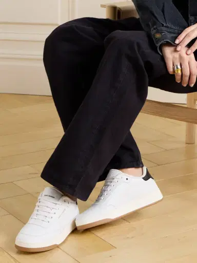 Saint Laurent Sl/61 Logo-print Leather Sneakers | Thumbnail 2 Saint Laurent Sl/61 Logo-print Leather Sneakers | Thumbnail 2