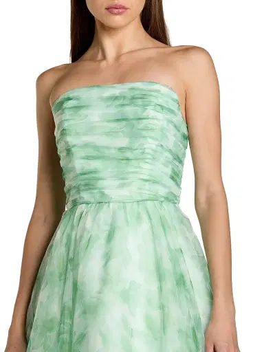 Mac Duggal Women's Prom Floral Chiffon Gown - Sage Multi - Size 14 | Thumbnail 3 Mac Duggal Women's Prom Floral Chiffon Gown - Sage Multi - Size 14 | Thumbnail 3