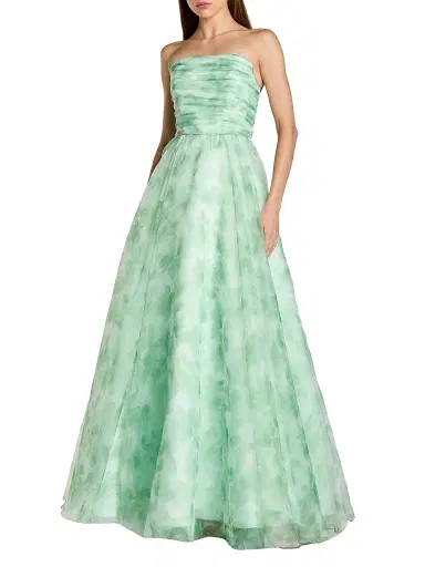 Mac Duggal Women's Prom Floral Chiffon Gown - Sage Multi - Size 14 | Thumbnail 1 Mac Duggal Women's Prom Floral Chiffon Gown - Sage Multi - Size 14 | Thumbnail 1