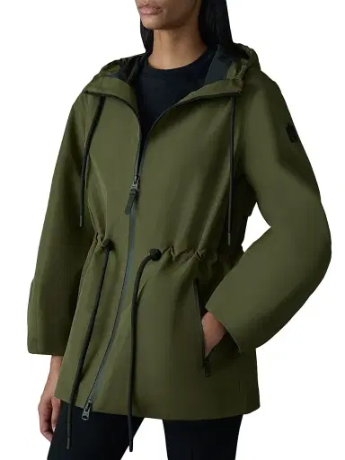 Mackage Women's Kalea-Z Rain Jacket - Light Military Navy | Thumbnail 3