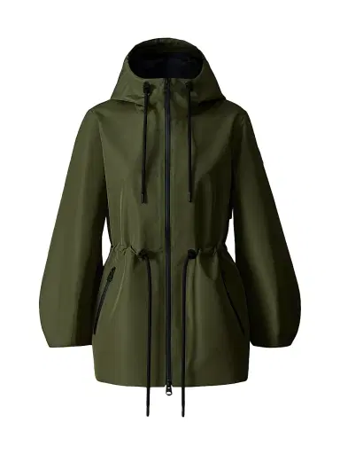Mackage Women's Kalea-Z Rain Jacket - Light Military Navy | Thumbnail 1