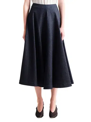 Altuzarra Women's Varda A-Line Midi-Skirt - Berry Blue - Size 12 | Thumbnail 3