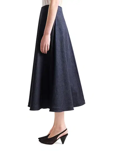 Altuzarra Women's Varda A-Line Midi-Skirt - Berry Blue - Size 12 | Thumbnail 4