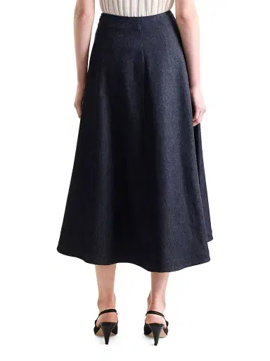 Altuzarra Women's Varda A-Line Midi-Skirt - Berry Blue - Size 12 | Thumbnail 5