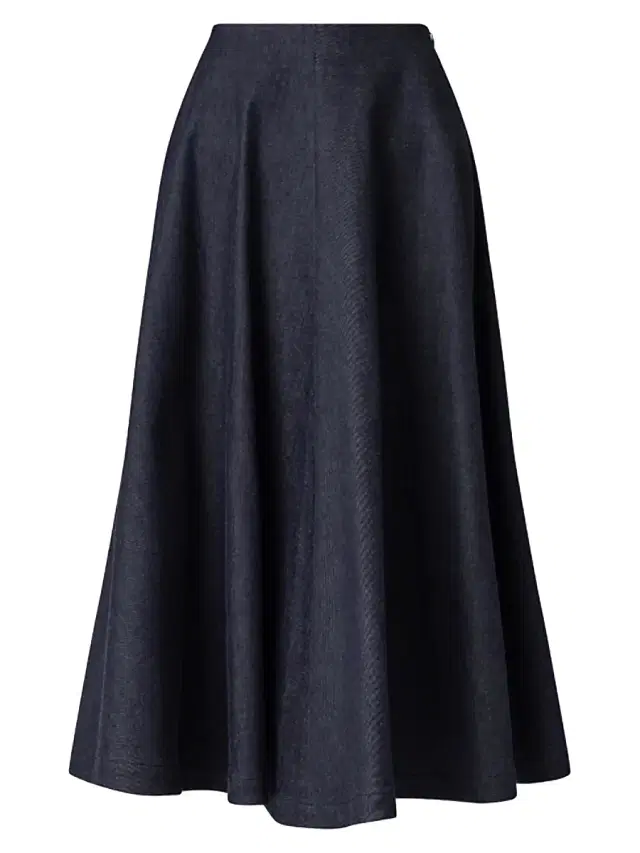 Women's Varda A-Line Midi-Skirt - Berry Blue