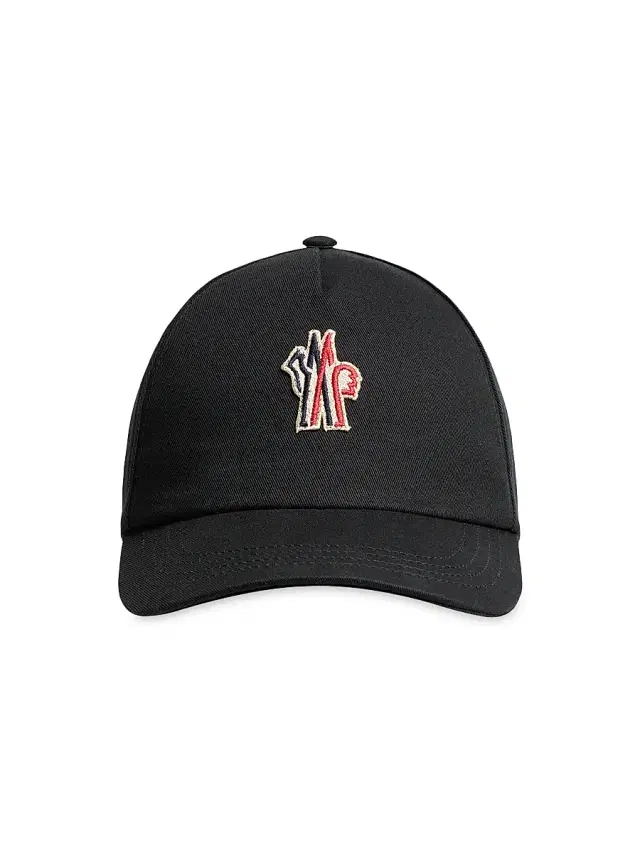 Men's Baseball Hat in Cotton Gabardine - Black