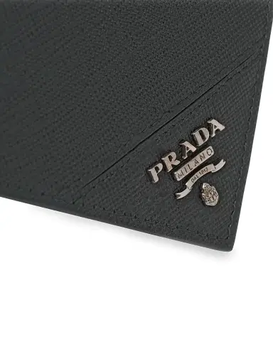 Prada Men's Saffiano Leather Wallet - Black | Thumbnail 5 Prada Men's Saffiano Leather Wallet - Black | Thumbnail 5