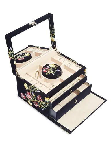 Wolf Medium Zoe Embroidered Jewelry Box | Thumbnail 4
