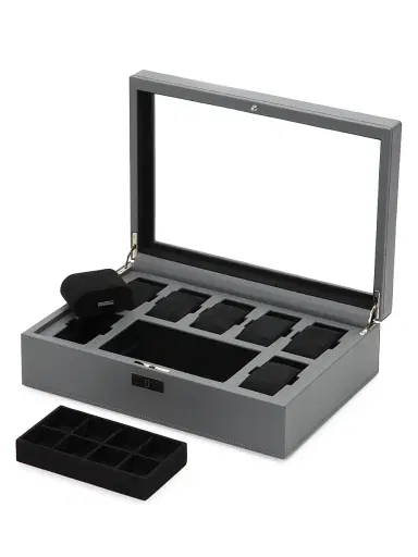 Wolf Howard Watch Box - Grey | Thumbnail 4