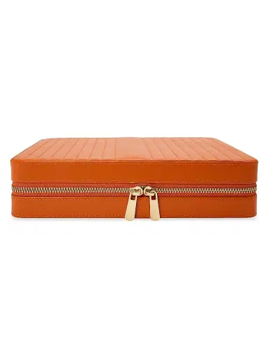 Wolf Maria Zip Jewelry Case - Tangerine Large | Thumbnail 1