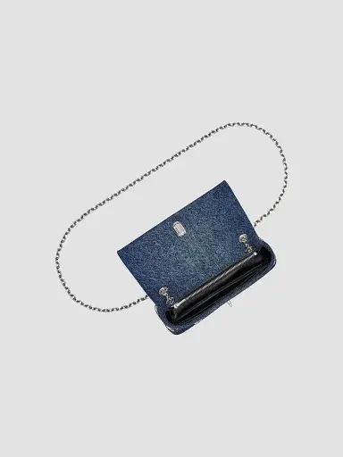 Marc Jacobs Women's The Sequin Daisy Denim Dual Chain Wallet - Denim | Thumbnail 6 Marc Jacobs Women's The Sequin Daisy Denim Dual Chain Wallet - Denim | Thumbnail 6