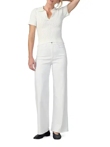 Joe's Jeans Women's Petite Mia Wide-Leg Jeans - White | Thumbnail 2 Joe's Jeans Women's Petite Mia Wide-Leg Jeans - White | Thumbnail 2