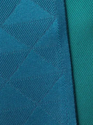 Prada Women's Skinny Printed Silk Twill Rectangular Scarf - Blue | Thumbnail 3