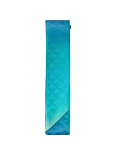 Prada Women's Skinny Printed Silk Twill Rectangular Scarf - Blue | Thumbnail 1
