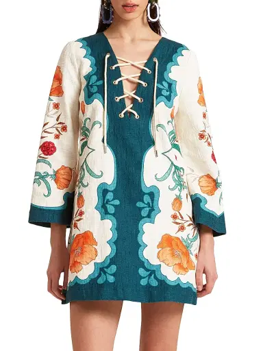 La DoubleJ Women's The Tunic Mini Placee - Morpheus Placee Orange | Thumbnail 3