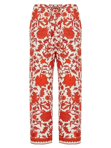 La DoubleJ Women's Drawstring Pants - Dragonflower Mini Red - Size XS | Thumbnail 1 La DoubleJ Women's Drawstring Pants - Dragonflower Mini Red - Size XS | Thumbnail 1
