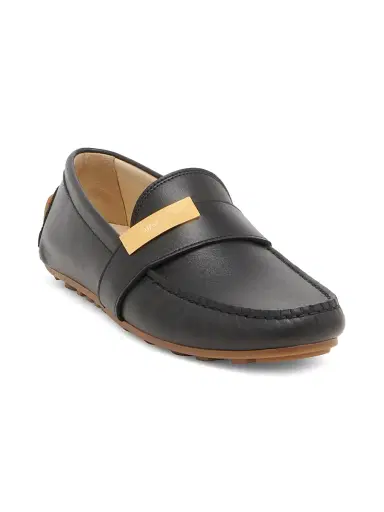 MOSCHINO Men's Leather Driving Loafers - Black - Size 9 | Thumbnail 2 MOSCHINO Men's Leather Driving Loafers - Black - Size 9 | Thumbnail 2
