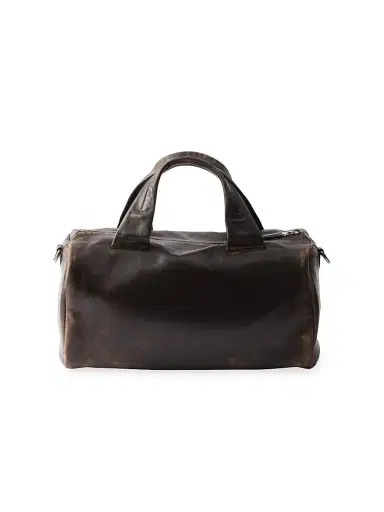 Prada Men's Nappa Leather Duffle Bag - Brown | Thumbnail 3 Prada Men's Nappa Leather Duffle Bag - Brown | Thumbnail 3