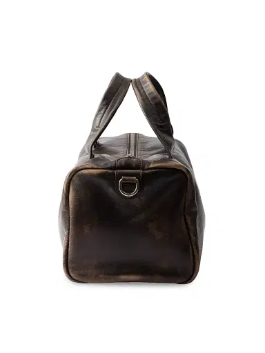 Prada Men's Nappa Leather Duffle Bag - Brown | Thumbnail 5 Prada Men's Nappa Leather Duffle Bag - Brown | Thumbnail 5