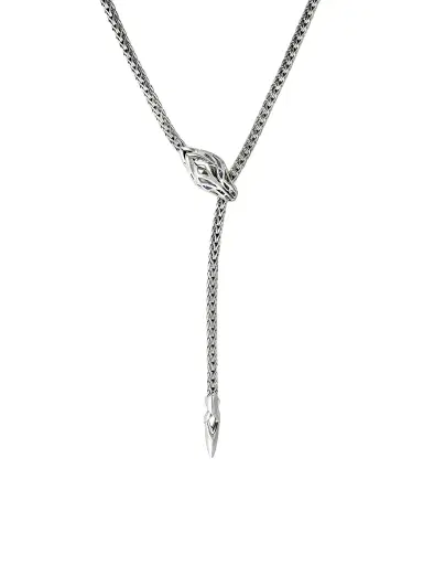 John Hardy Women's Naga Dragon Sterling Silver & Blue Sapphire Lariat Necklace - Silver | Thumbnail 5