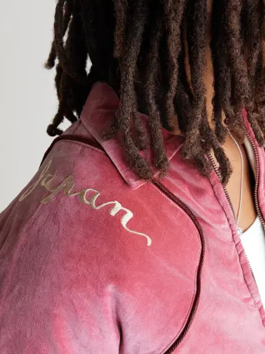 KAPITAL Logo-Embroidered Zip-Detailed Cotton-Velvet Bomber Jacket - Men | Thumbnail 5 KAPITAL Logo-Embroidered Zip-Detailed Cotton-Velvet Bomber Jacket - Men | Thumbnail 5