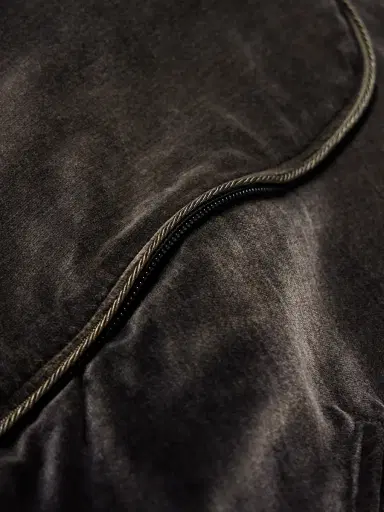 KAPITAL Logo-Embroidered Zip-Detailed Cotton-Velvet Bomber Jacket - Men | Thumbnail 6