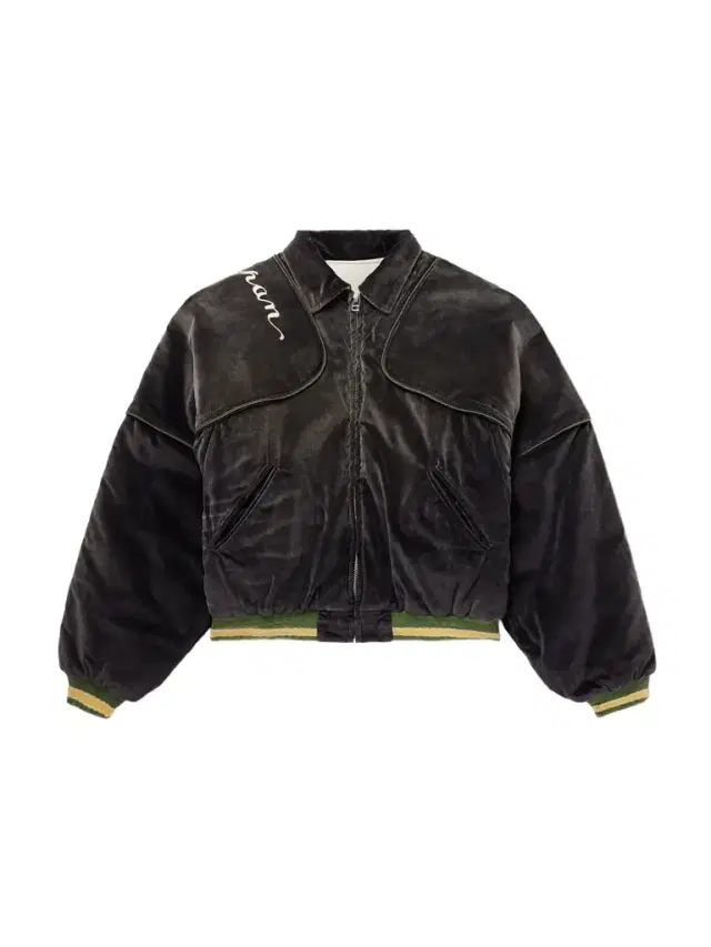 KAPITAL Logo-Embroidered Zip-Detailed Cotton-Velvet Bomber Jacket - Men