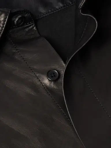 A.PRESSE Leather Shirt Jacket - Men | Thumbnail 5 A.PRESSE Leather Shirt Jacket - Men | Thumbnail 5