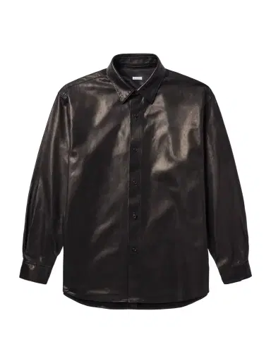 A.PRESSE Leather Shirt Jacket - Men | Thumbnail 1 A.PRESSE Leather Shirt Jacket - Men | Thumbnail 1
