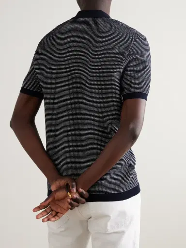 Orlebar Brown Roddy Waffle-Knit Polo Shirt - Men | Thumbnail 3 Orlebar Brown Roddy Waffle-Knit Polo Shirt - Men | Thumbnail 3