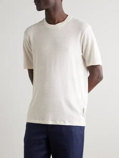 Orlebar Brown OB Standard Linen-Blend Jersey T-Shirt - Men | Thumbnail 3