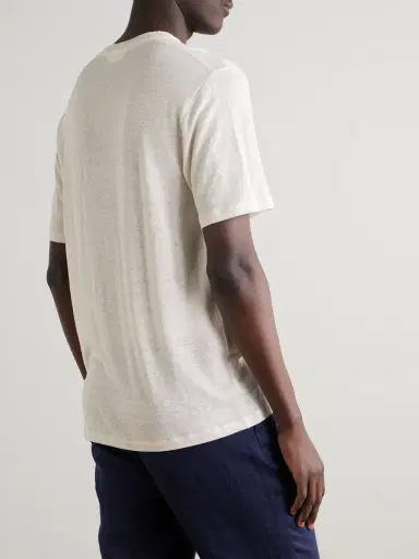 Orlebar Brown OB Standard Linen-Blend Jersey T-Shirt - Men | Thumbnail 4