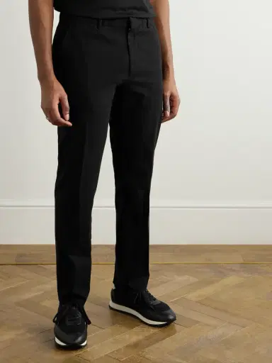 Zegna Easy Straight-Leg Garment-Dyed Cotton-Blend Chinos - Men | Thumbnail 3