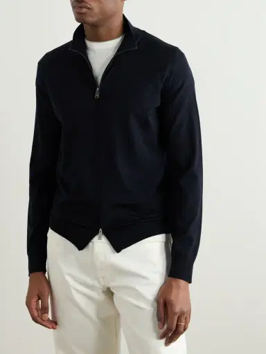 Zegna Wool Zip-Up Cardigan - Men | Thumbnail 3 Zegna Wool Zip-Up Cardigan - Men | Thumbnail 3
