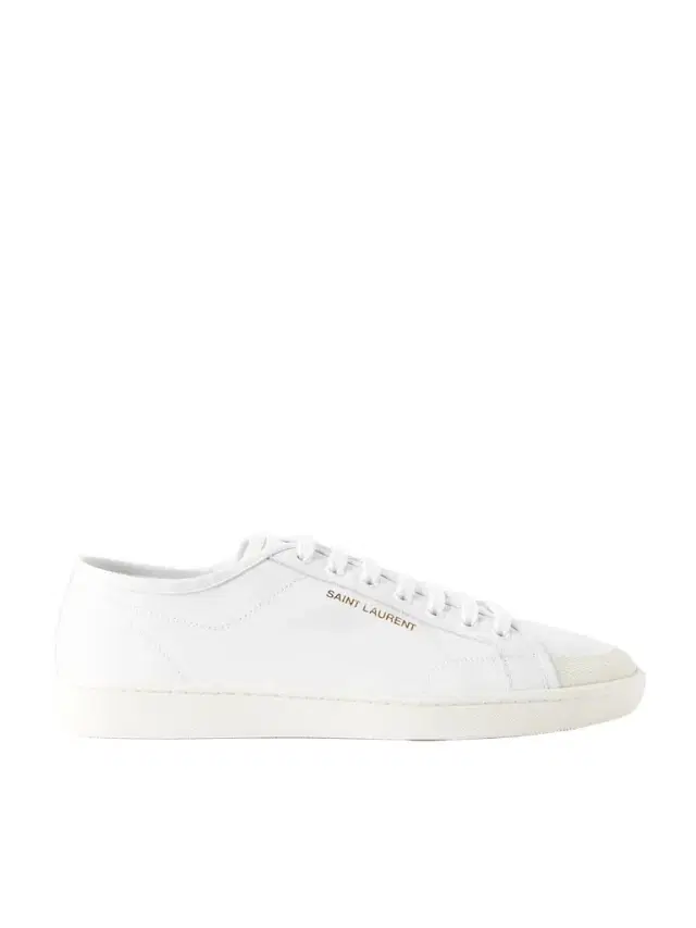 Gym Low Logo-Print Leather Sneakers - Men