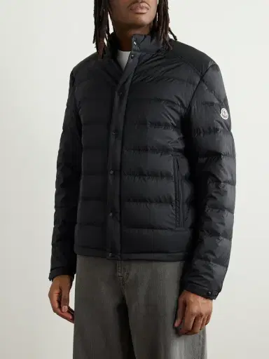 Moncler Slim-Fit Logo-Appliquéd Padded Shell Down Jacket - Men | Thumbnail 3 Moncler Slim-Fit Logo-Appliquéd Padded Shell Down Jacket - Men | Thumbnail 3