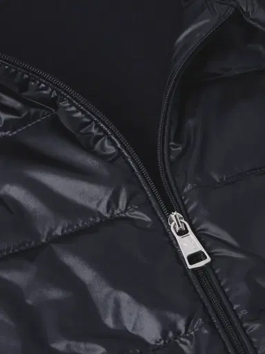 Moncler Slim-Fit Logo-Appliquéd Quilted Nylon-Panelled Wool Down Cardigan - Men | Thumbnail 4