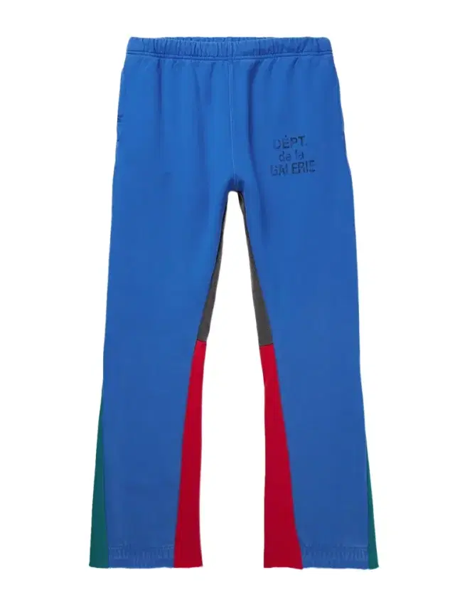 Gallery Dept. Flared Denim-Panelled Logo-Print Cotton-Jersey Sweatpants - Men