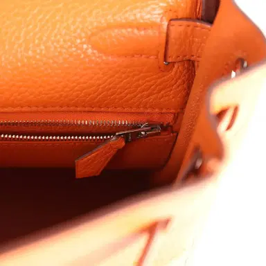 HERMÈS Pre-owned Hermes Kelly Retourne 28 Orange Togo Palladium Hardware | Thumbnail 9 HERMÈS Pre-owned Hermes Kelly Retourne 28 Orange Togo Palladium Hardware | Thumbnail 9