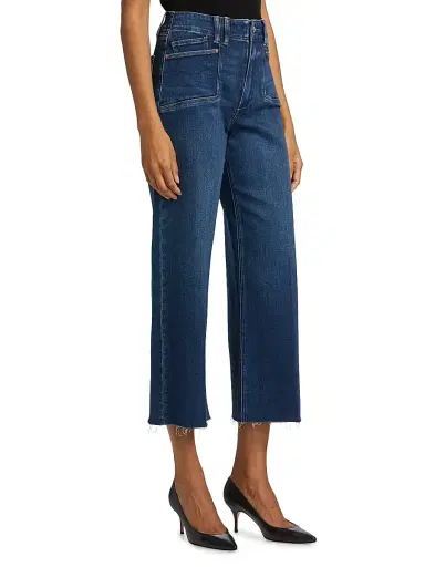 Paige Women's Anessa Crop Wide-Leg Jeans - Amoroso | Thumbnail 4 Paige Women's Anessa Crop Wide-Leg Jeans - Amoroso | Thumbnail 4